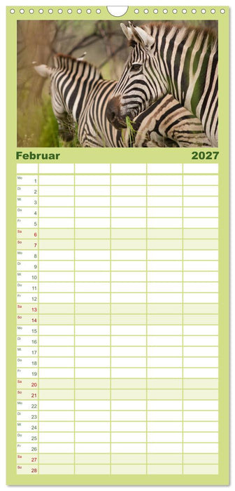 Tierische Glücksmomente (CALVENDO Familienplaner 2027)