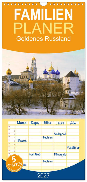 Goldenes Russland (CALVENDO Familienplaner 2027)