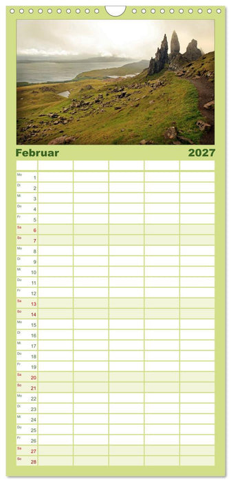 Schottland - magischen Orten auf der Spur (CALVENDO Familienplaner 2027)
