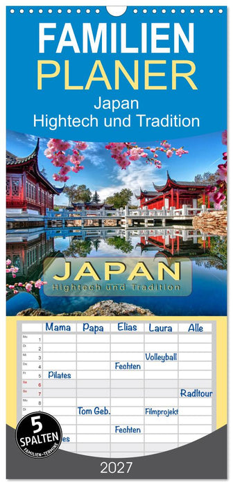 Japan - Hightech und Tradition (CALVENDO Familienplaner 2027)