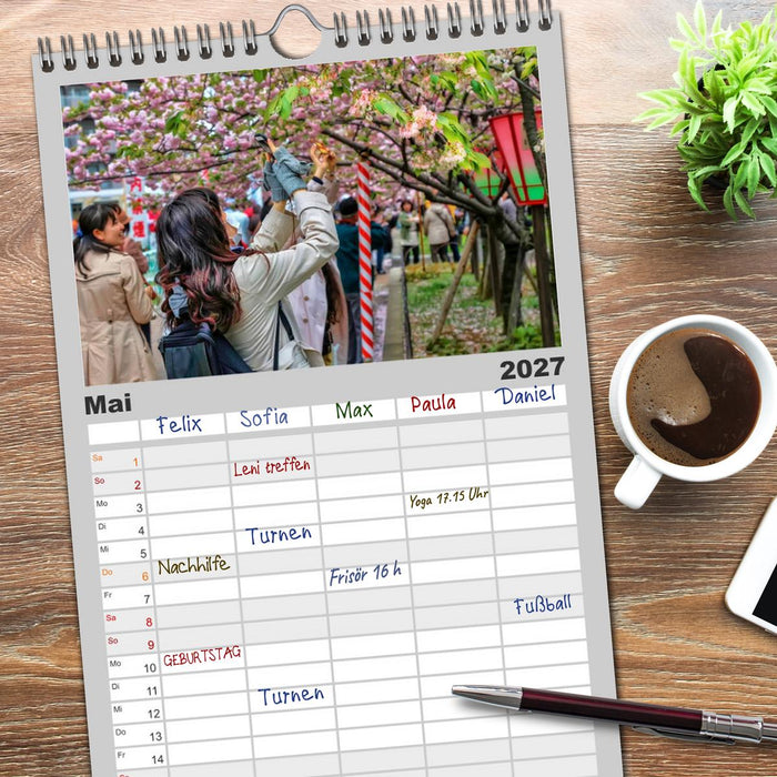 Japan - Hightech und Tradition (CALVENDO Familienplaner 2027)