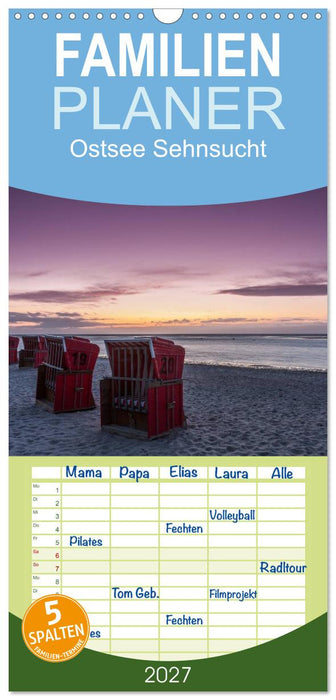 Ostsee Sehnsucht (CALVENDO Familienplaner 2027)