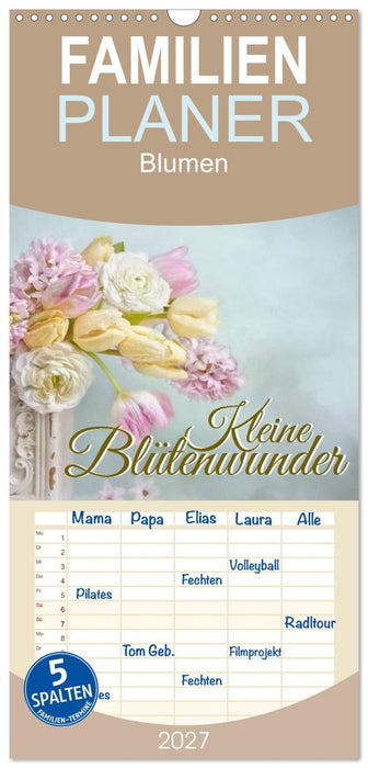 Kleine Blütenwunder (CALVENDO Familienplaner 2027)