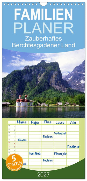 Zauberhaftes Berchtesgadener Land (CALVENDO Familienplaner 2027)
