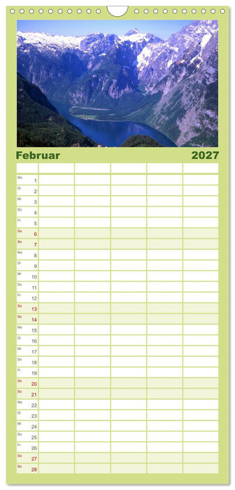 Zauberhaftes Berchtesgadener Land (CALVENDO Familienplaner 2027)