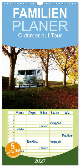 Oldtimer auf Tour (CALVENDO Familienplaner 2027)