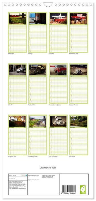 Oldtimer auf Tour (CALVENDO Familienplaner 2027)