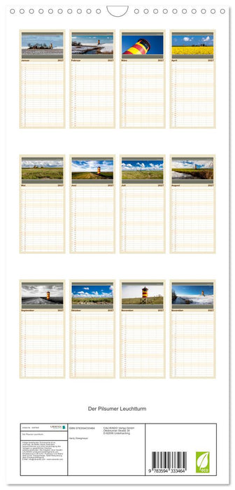Der Pilsumer Leuchtturm (CALVENDO Familienplaner 2027)
