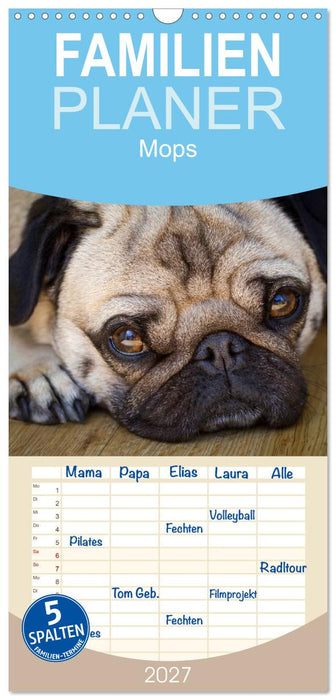 Mops (CALVENDO Familienplaner 2027)