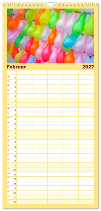 Mein schöner bunter Luftballon (CALVENDO Familienplaner 2027)