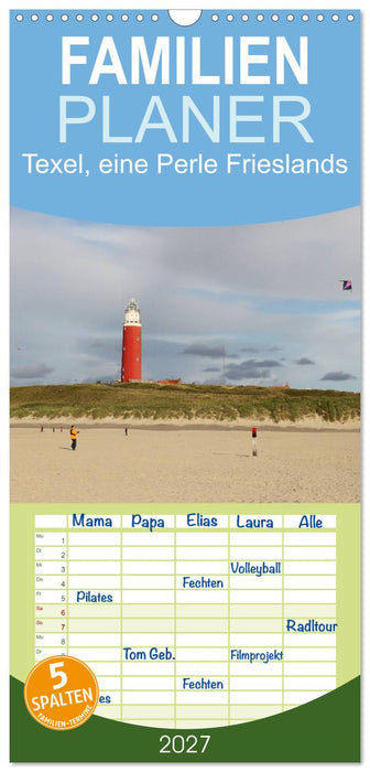 Texel, eine Perle Frieslands (CALVENDO Familienplaner 2027)