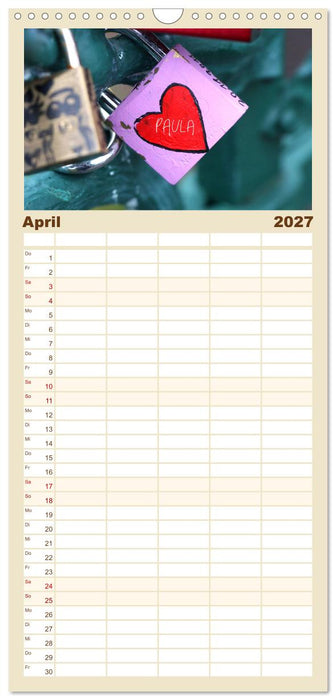 PAULA-Namenskalender (CALVENDO Familienplaner 2027)