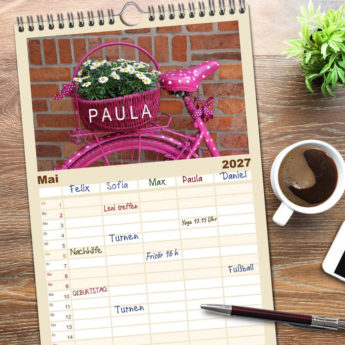PAULA-Namenskalender (CALVENDO Familienplaner 2027)