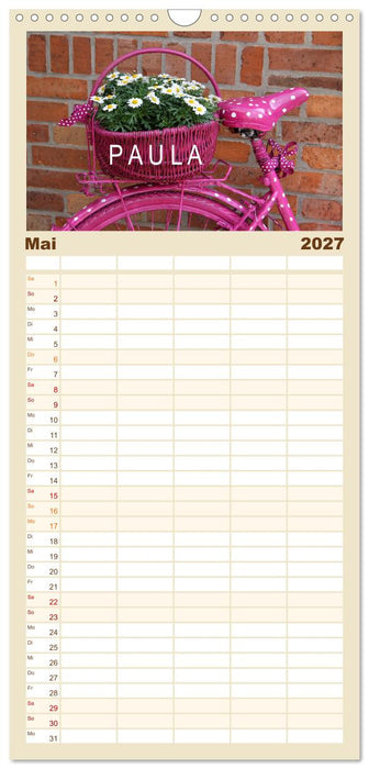 PAULA-Namenskalender (CALVENDO Familienplaner 2027)