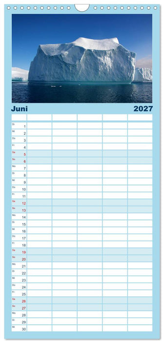 EISIGE GIGANTEN in der DISKOBUCHT (CALVENDO Familienplaner 2027)