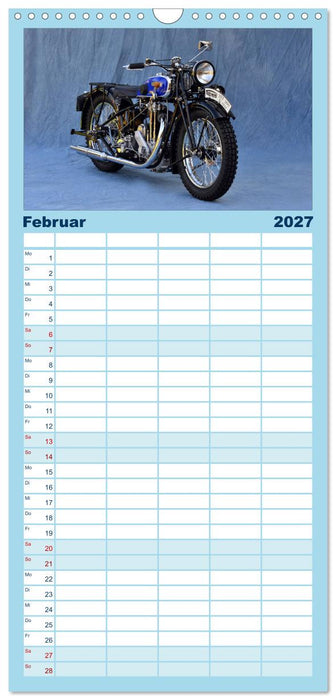Deutsche Motorrad Oldtimer (CALVENDO Familienplaner 2027)