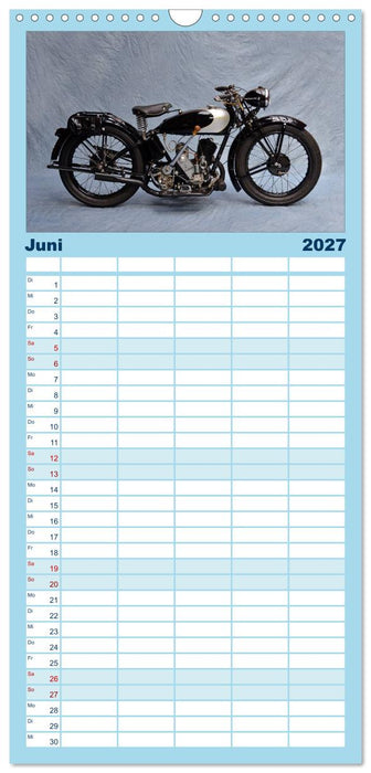 Deutsche Motorrad Oldtimer (CALVENDO Familienplaner 2027)