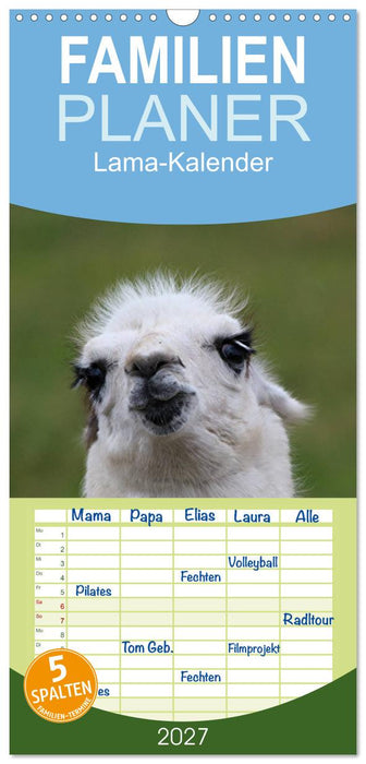 Lama-Kalender (CALVENDO Familienplaner 2027)