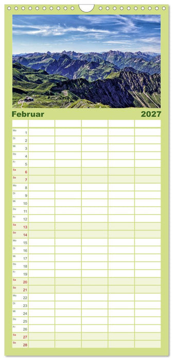 Allgäu - Natur pur (CALVENDO Familienplaner 2027)