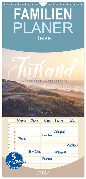 Jutland - Dänemarks Nordseeküste (CALVENDO Familienplaner 2027)