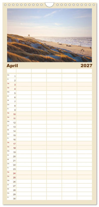 Jutland - Dänemarks Nordseeküste (CALVENDO Familienplaner 2027)