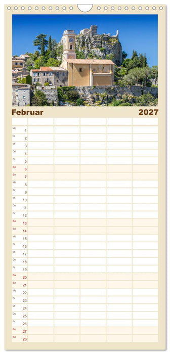 CÔTE D’AZUR Bezaubernde Orte (CALVENDO Familienplaner 2027)