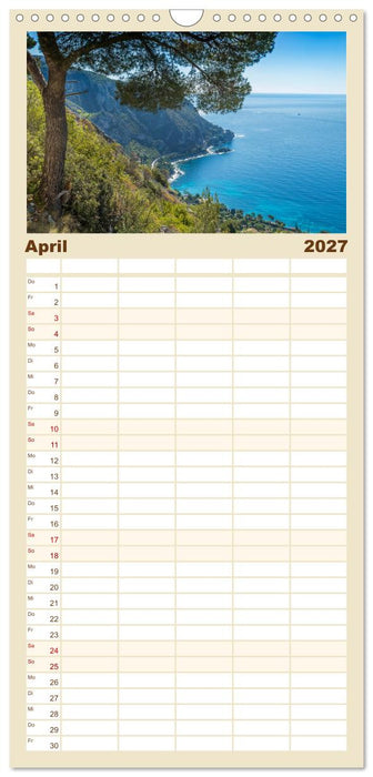 CÔTE D’AZUR Bezaubernde Orte (CALVENDO Familienplaner 2027)