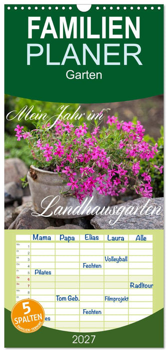 Mein Jahr im Landhausgarten (CALVENDO Familienplaner 2027)