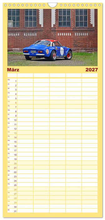 Renault Alpine A110 (CALVENDO Familienplaner 2027)