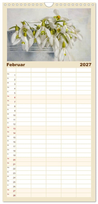 Vintage Flowers (CALVENDO Familienplaner 2027)