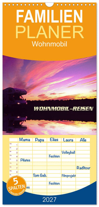 Wohnmobil-Reisen (CALVENDO Familienplaner 2027)