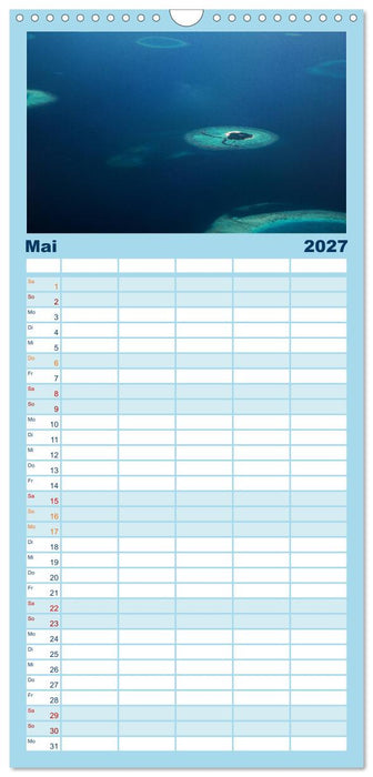 Malediven – Das Paradies im Indischen Ozean III (CALVENDO Familienplaner 2027)
