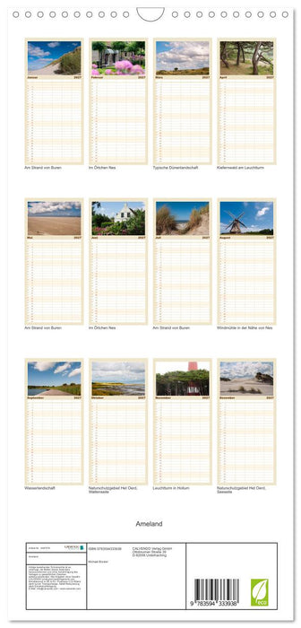Ameland (CALVENDO Familienplaner 2027)