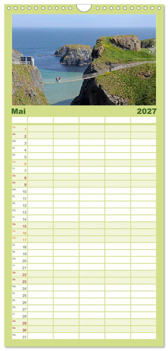 Traumhaftes Irland (CALVENDO Familienplaner 2027)