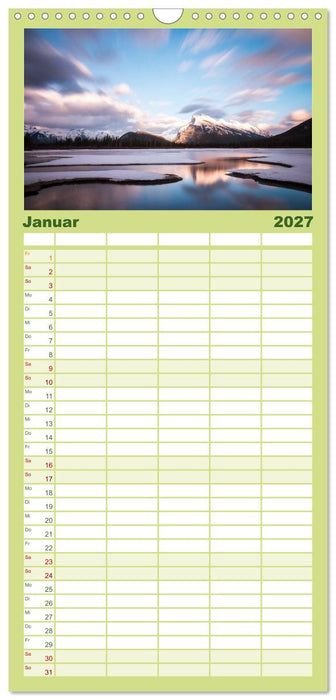 Wunder Natur II (CALVENDO Familienplaner 2027)