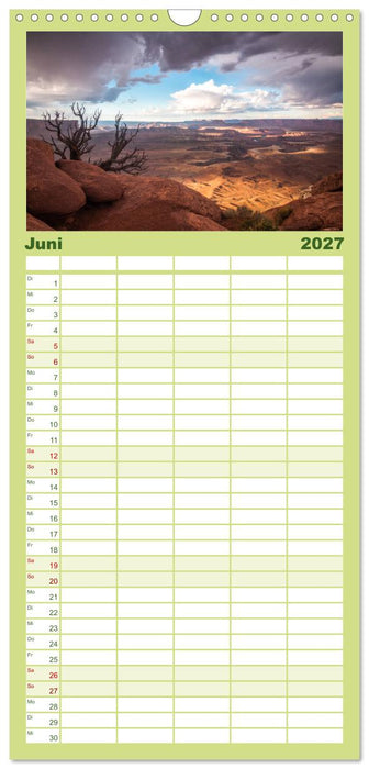 Wunder Natur II (CALVENDO Familienplaner 2027)