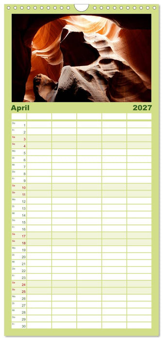 USA-Südwesten von seiner schönsten Seite 2027 (CALVENDO Familienplaner 2027)