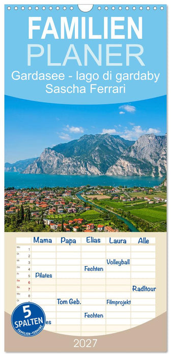 Gardasee - lago di Garda by Sascha Ferrari (CALVENDO Familienplaner 2027)