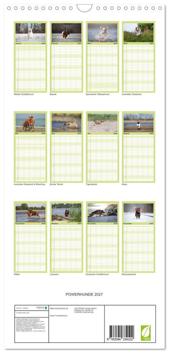 POWERHUNDE 2027 (CALVENDO Familienplaner 2027)