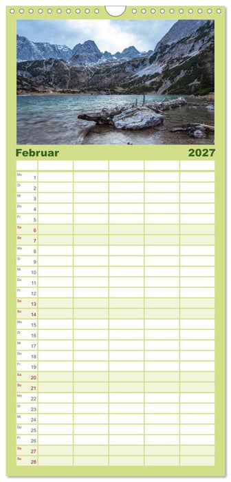 Geheimnisvolle Alpen (CALVENDO Familienplaner 2027)