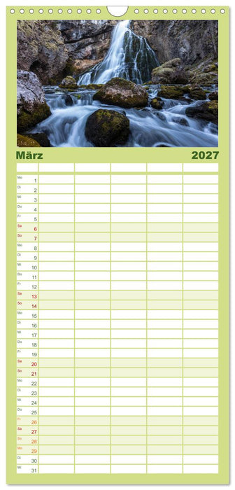 Geheimnisvolle Alpen (CALVENDO Familienplaner 2027)