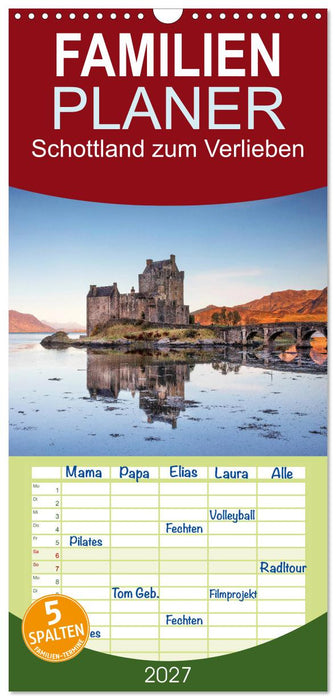Schottland zum Verlieben (CALVENDO Familienplaner 2027)