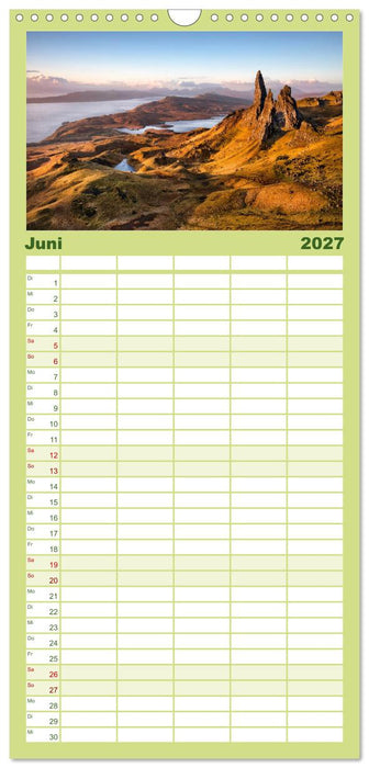 Schottland zum Verlieben (CALVENDO Familienplaner 2027)