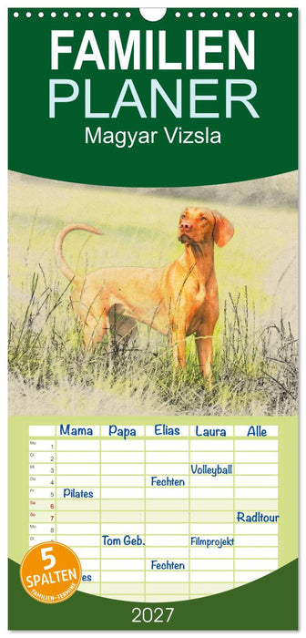 Magyar Vizsla 2027 (CALVENDO Familienplaner 2027)