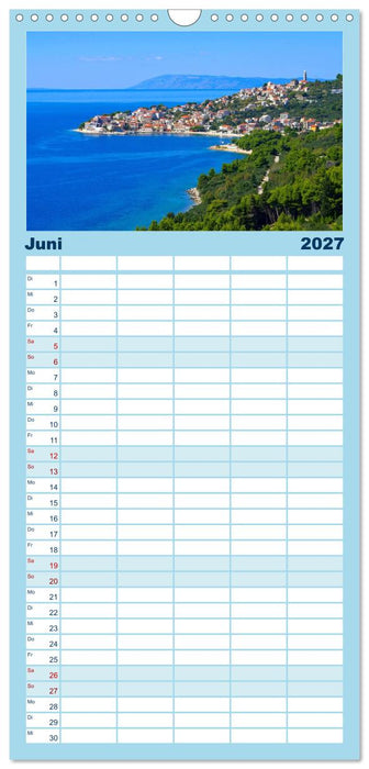 Makarska Riviera - Malerische Urlaubsorte in Dalmatien (CALVENDO Familienplaner 2027)