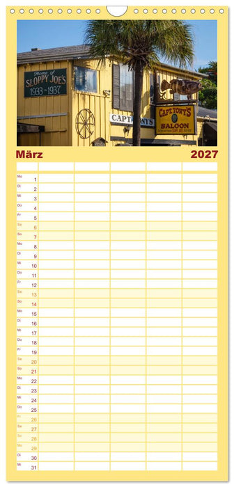 FLORIDA KEYS UND KEY WEST Malerische Reiseroute (CALVENDO Familienplaner 2027)