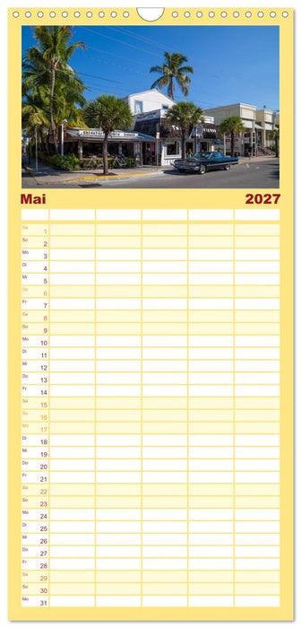 FLORIDA KEYS UND KEY WEST Malerische Reiseroute (CALVENDO Familienplaner 2027)