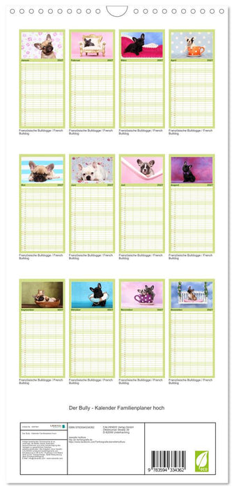 Der Bully - Kalender Familienplaner hoch (CALVENDO Familienplaner 2027)