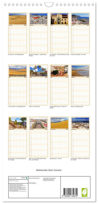 Betörendes Gran Canaria (CALVENDO Familienplaner 2027)