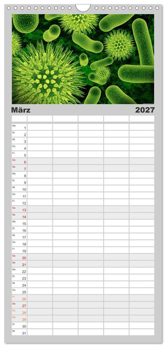 Mikrobiologie. Mikroorganismen und Zellen (CALVENDO Familienplaner 2027)